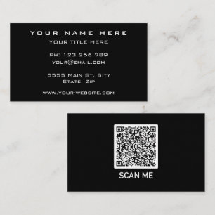 Visita Ejemplo de tarjeta de presentación de código QR