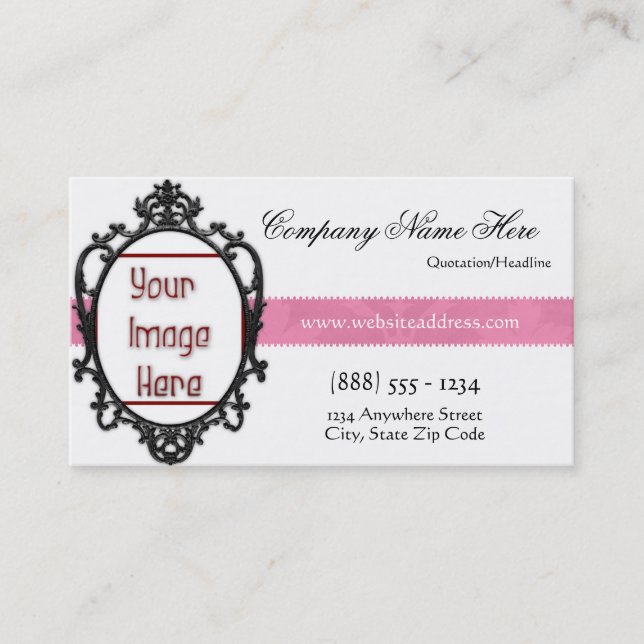 Visita El marco elegante elegante añade la tarjeta de (Anverso)