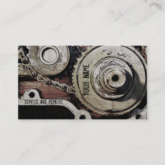 Visita el mecánico repara la plantilla de la tarjeta de