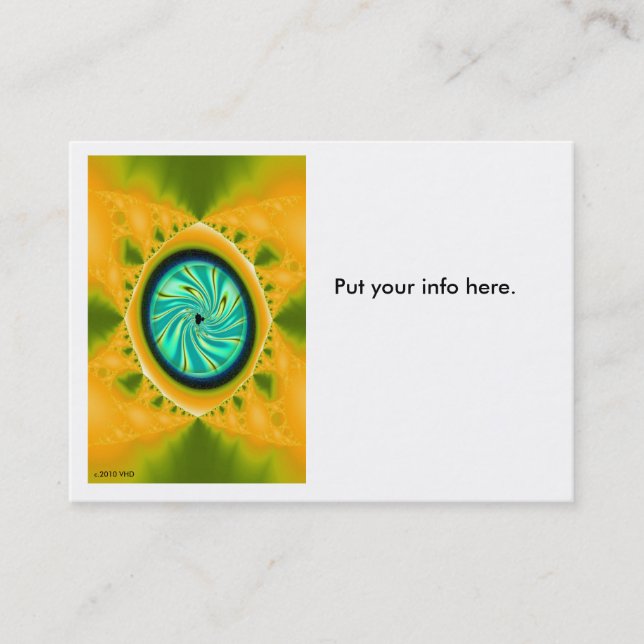 Visita "El ojo". tarjeta de .business (Anverso)