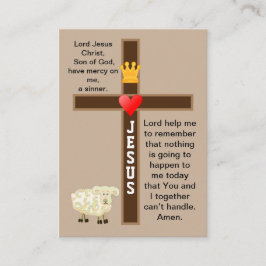 Visita El Señor es mi tarjeta de oración para pastores