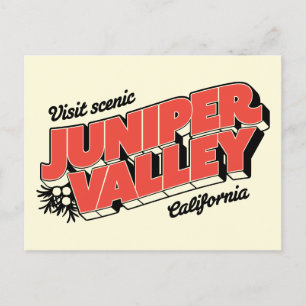 "Visita el Valle de Juniper Escenario" - Postal