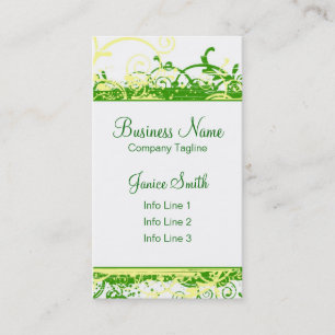 Visita El verde remolina plantilla de la tarjeta de
