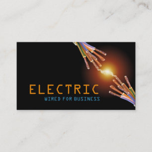 Visita Electricista, Electric, tarjeta de presentación d