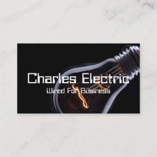 Visita Electricista Eléctrico Tarjeta de Negocios de Elec