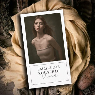 Visita Elegante Dancer Profesional Foto Tarjeta de Negoci