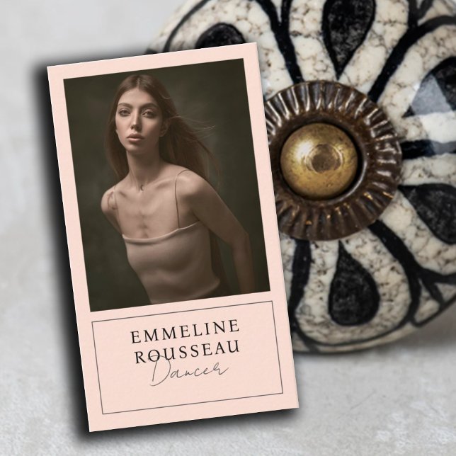 Visita Elegante Dancer Profesional Foto Tarjeta de Negoci (Subido por el creador)