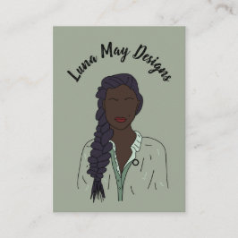 Visita Elegante Joyería Jefe Mujeres 1 Pin Tarjeta de Neg