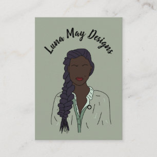 Visita Elegante Joyería Jefe Mujeres 1 Pin Tarjeta de Neg