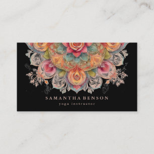 Visita Elegante Logotipo de Flor Lotus Tarjeta de present