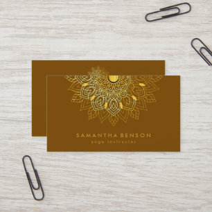 Visita Elegante Logotipo de Flor Lotus Tarjeta de present