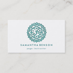 Visita Elegante Logotipo de Flor Lotus Tarjeta de present