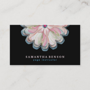 Visita Elegante Logotipo de Flor Lotus Tarjeta de present