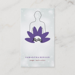 Visita Elegante Logotipo de Flor Lotus Tarjeta de present