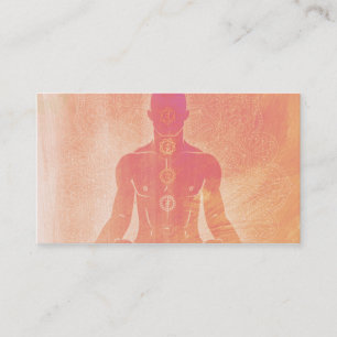 Visita Elegante Logotipo de meditación Tarjeta de present