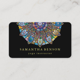 Visita Elegante Logotipo Lotus Mandala Tarjeta de present