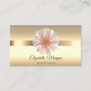 Visita Elegante Moda Lotus Flower Makeup Tarjeta de prese