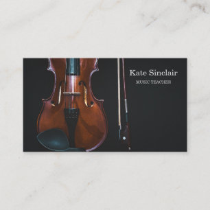 Visita Elegante Music Teacher Keys Tarjeta de presentació