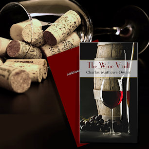 Visita Elegante Personalizado de temas de vino tarjeta de