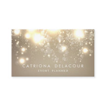 Elegante Purpurina de oro Bokeh Luxe Tarjeta de Ne
