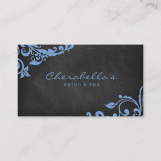 Visita Elegante Salon Spa Floral Tarjeta De Negocios Chal