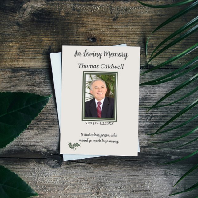 Visita Elegante Simple En Tarjeta De Oración De Memoria A (Subido por el creador)