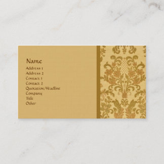 Visita Elegante tarjeta de Biz de Tapiz de Oro