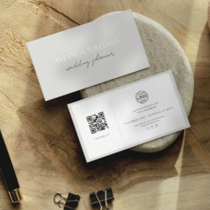 Visita Elegante tarjeta de código QR tarjeta de línea soc