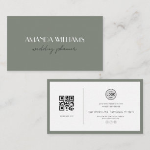 Visita Elegante tarjeta de código QR Tarjeta de socio de