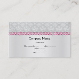 Visita Elegante tarjeta de empresa de diamante rosa plate