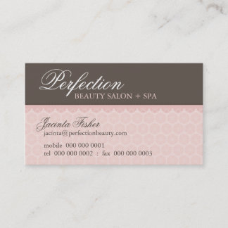 Visita ELEGANTE TARJETA DE NEGOCIOS DE BELLEZA :: perfecc