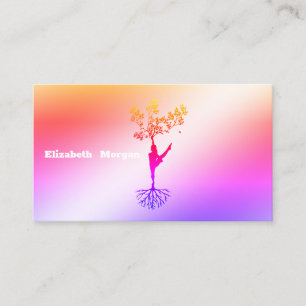 Visita Elegante tarjeta de negocios de yoga dorado para s