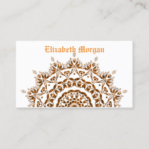 Visita Elegante tarjeta de negocios de yoga floral de lot