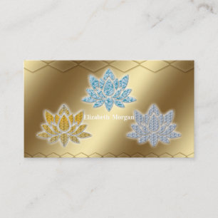 Visita Elegante tarjeta de negocios de yoga floral de lot
