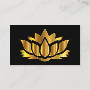 Visita Elegante tarjeta de negocios de yoga floral de lot