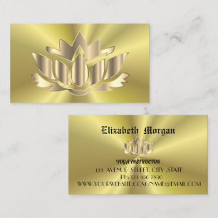 Visita Elegante tarjeta de negocios de yoga floral de lot
