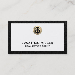 Visita Elegante tarjeta de negocios inmobiliaria