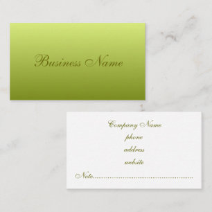 Visita Elegante Tarjeta De Negocios Lime