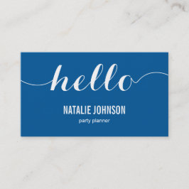 Visita Elegante Tarjeta de Negocios Moderna Hello - Group
