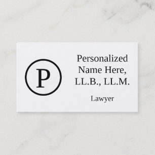 Visita Elegante Tarjeta de Negocios para Abogados
