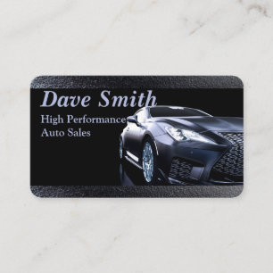 Visita Elegante tarjeta de negocios para automóviles negr