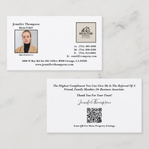 Visita Elegante Tarjeta De Negocios Profesional Para Real
