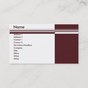 Visita Elegante Tarjeta de Negocios Stripes