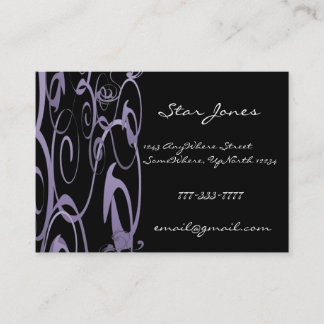 Visita Elegante Tarjeta De Negocios Swirl -