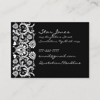 Visita Elegante Tarjeta De Negocios Swirl