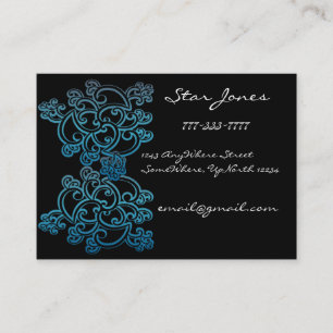 Visita Elegante Tarjeta De Negocios Swirl -