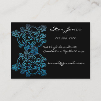 Visita Elegante Tarjeta De Negocios Swirl -