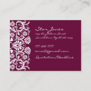 Visita Elegante Tarjeta De Negocios Swirl