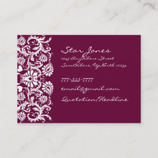 Visita Elegante Tarjeta De Negocios Swirl