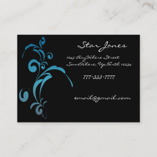 Visita Elegante Tarjeta De Negocios Swirl - -